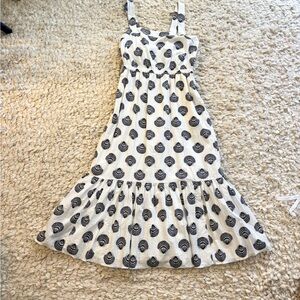 J. Crew Black and White Maxi Dress